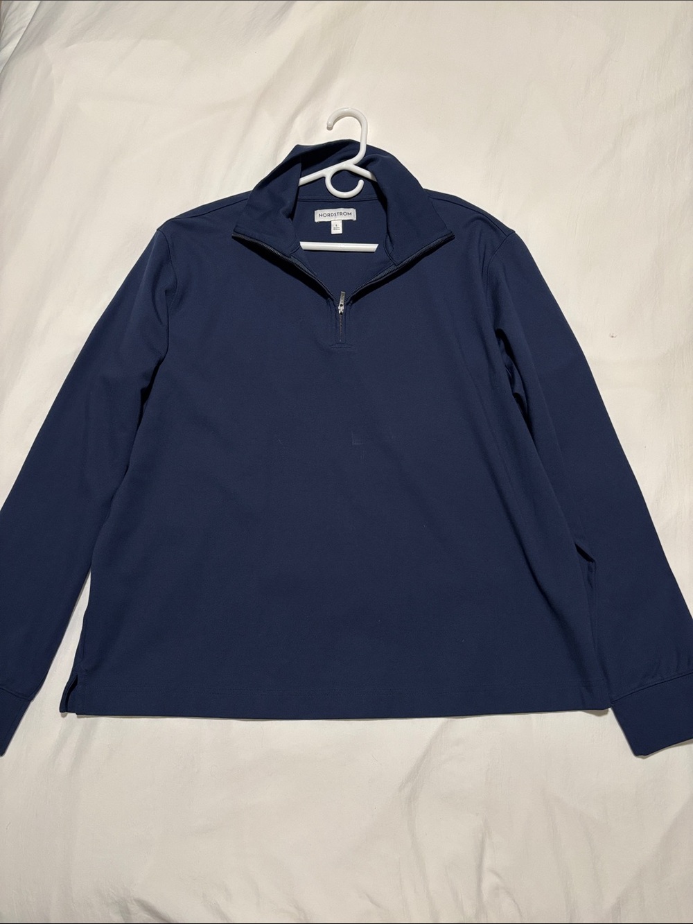 Nordstrom Men's Navy Half-Zip Performance Sweater